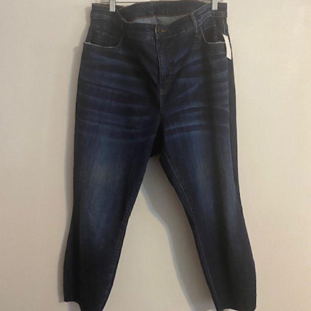 Swat distressed 5 pocket  straight jeans, size 38